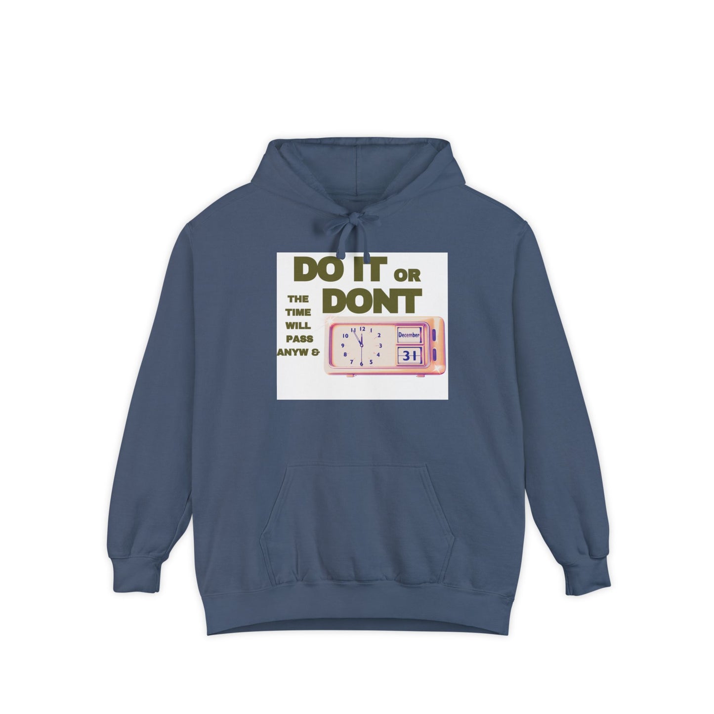 “Time Wasters” Hoodie with graphic print design and bold lettering