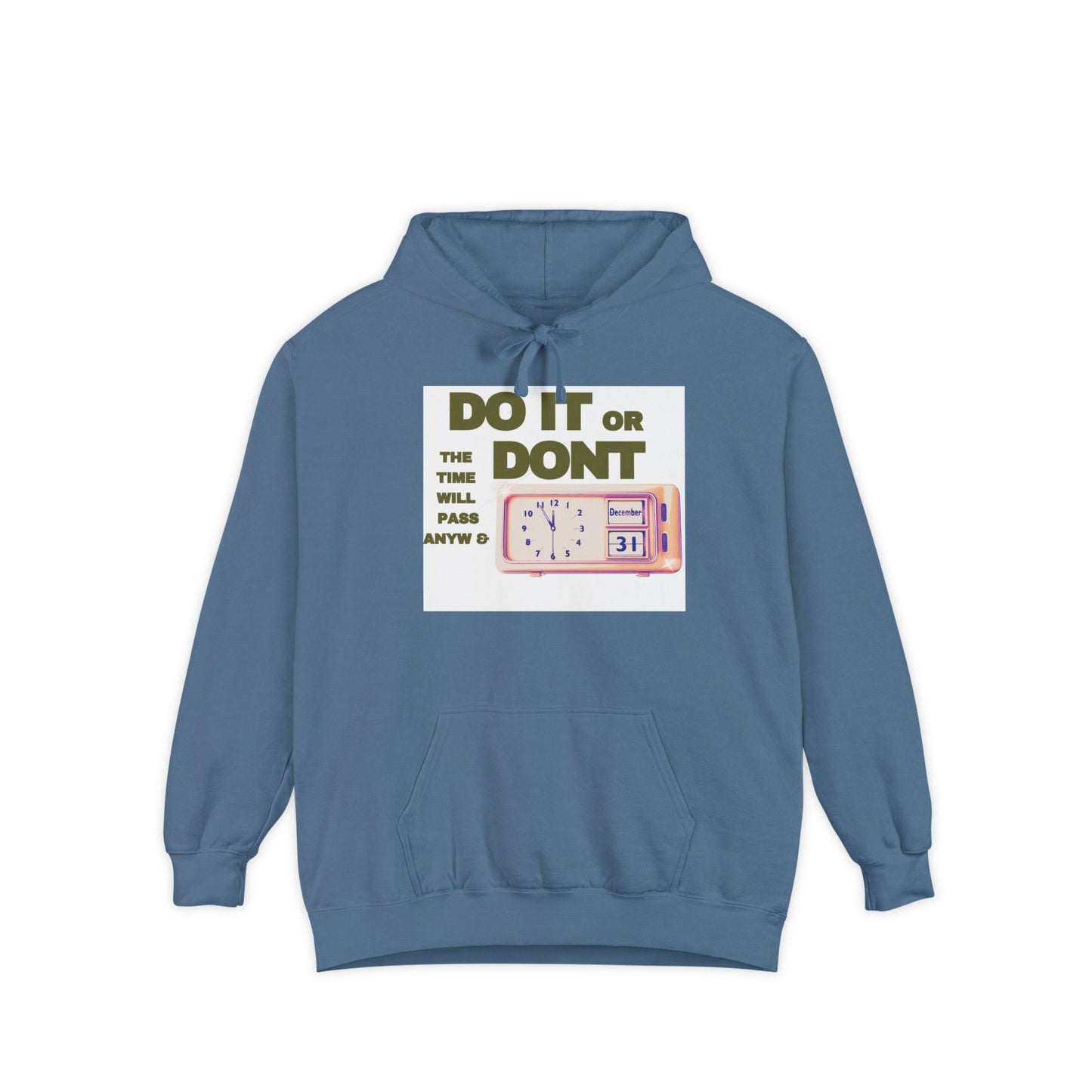 “Time Wasters” Hoodie with graphic print design and bold lettering